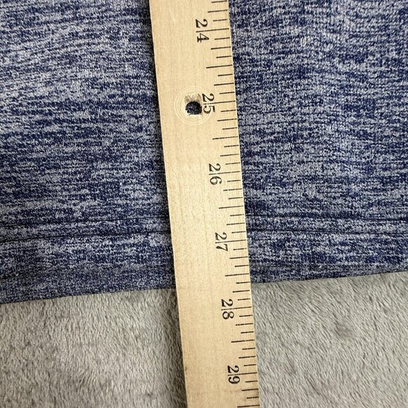 Marvel Captain America Shield Pullover Mens Medium Blue Quarter Zip Heathered - Picture 11 of 13